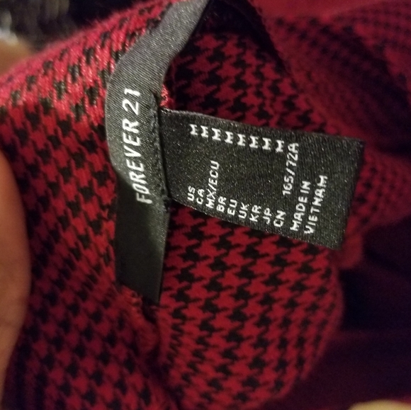 Red Plaid Pants - Picture 3 of 3